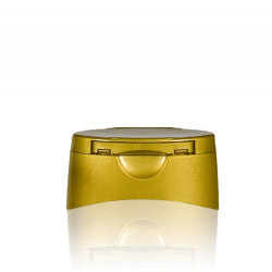 Klappdeckelverschluss Honey gold 25mm
