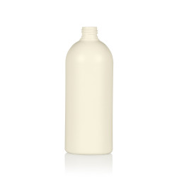 500 ml Flasche Basic Round Recyclyet HDPE Ivory 24.410
