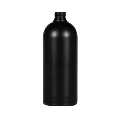 500 ml Flasche Basic Round HDPE schwarz 24.410