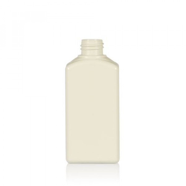 250 ml Flasche Standard Square recycelten HDPE ivory 28.410