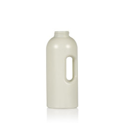 1000 ml Dosierflasche Compact Round recycelten HDPE ivory One2dose D43
