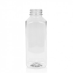 750 ml Saftflasche Juice Square PET transparent