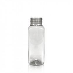 250 ml Saftflasche Juice Square gerecycled R-PET transparent