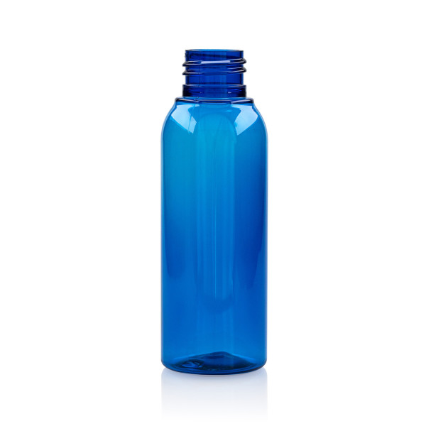 100 ml Flasche Basic Round PET blau 24.410