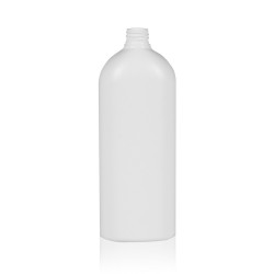 1000 ml Flasche Basic Oval HDPE weiß 28.410