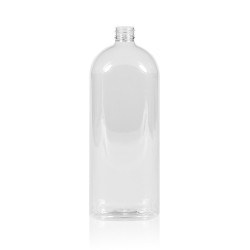 1000 ml Flasche Basic Oval PET transparent 28.410