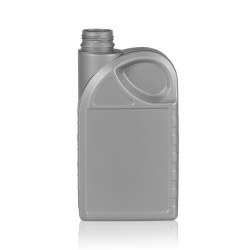 1000 ml Flasche Oil HDPE silber 