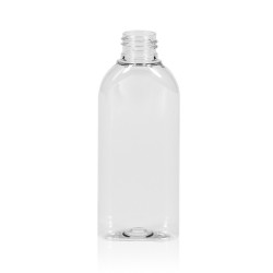 125 ml Flasche Basic Oval PET transparent 24.410