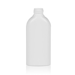 150 ml Flasche Basic Oval HDPE weiß 24.410