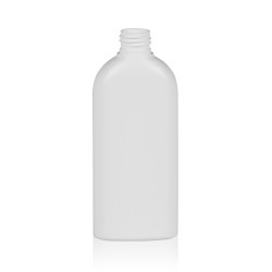 200 ml Flasche Basic Oval HDPE weiß 24.410