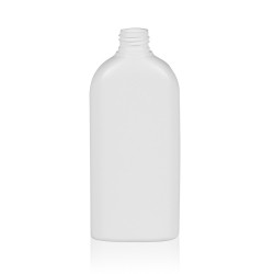 250 ml Flasche Basic Oval HDPE weiß 24.410