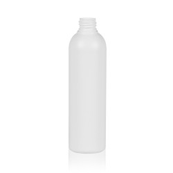 250 ml Flasche Basic Round HDPE weiß 24.410