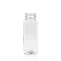 250 ml Saftflasche Juice Square PET transparent 