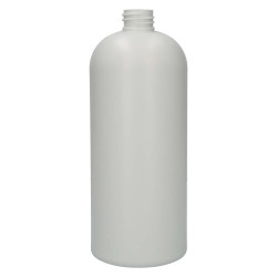 1000 ml Flasche Basic Round Recyclyet HDPE Ivory 28.410