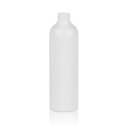 300 ml Flasche Basic Round HDPE weiß 24.410