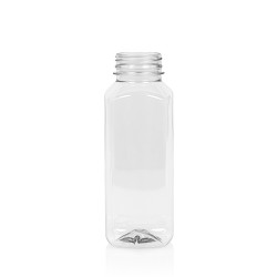 330 ml Saftflasche Juice Square PET transparent 