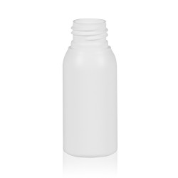 50 ml Flasche Basic Round HDPE weiß 24.410