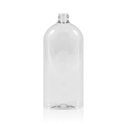 500 ml Flasche Basic Oval PET transparent 24.410