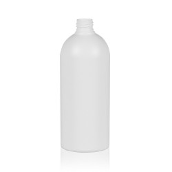500 ml Flasche Basic Round HDPE weiß 24.410