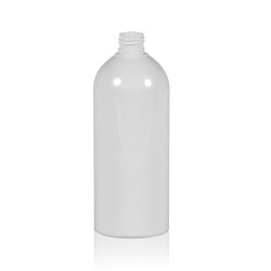 500 ml Flasche Basic Round PET weiß 24.410