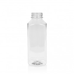 1000 ml Saftflasche Juice Square PET transparent